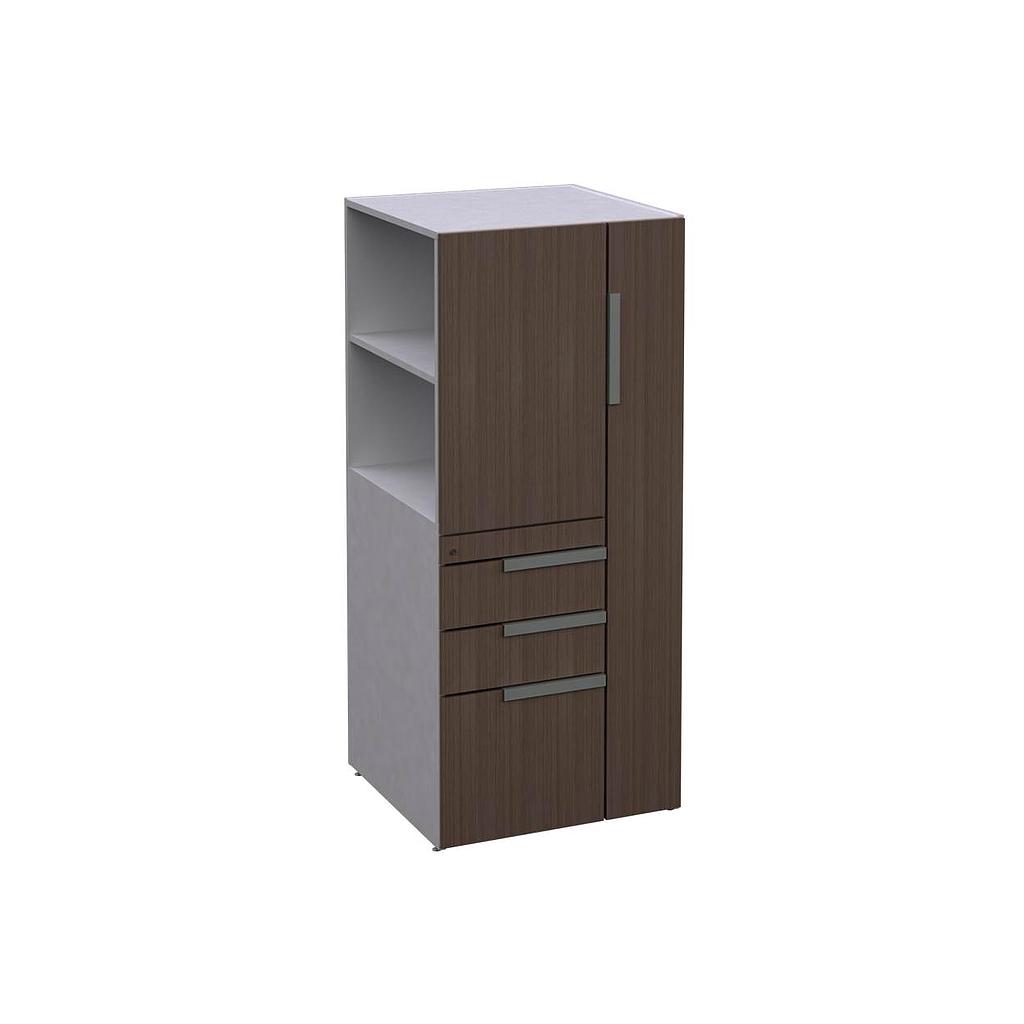 Librero a Piso 3 Gavetas Izq 60 x 60 x 140 cm BP