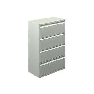 Archivero Hor. 4 Gavetas 90 x 49 x 134 cm Arka