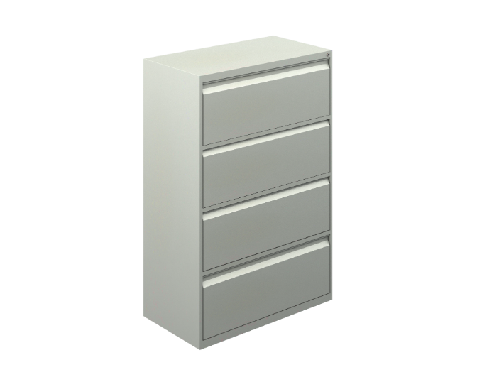 4-Drawer lateral file cabinet 36 x 19 x 53&quot; Arka