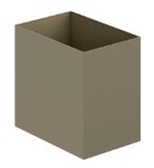 Cesto de Basura Metalico 30 x 20 x 30 cm Nova
